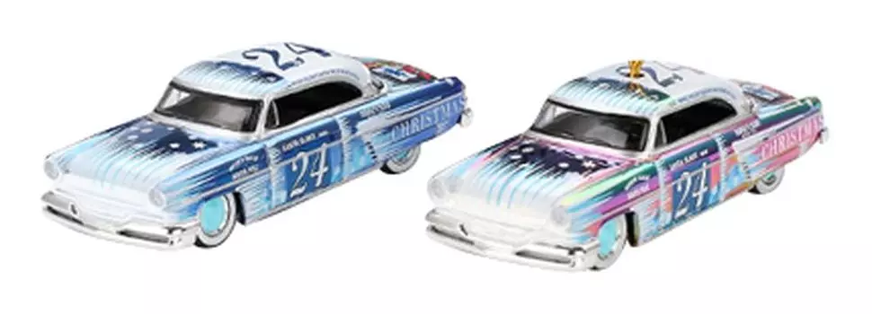 MINI GT Lincoln Capri Hot Rod by Tim Sadchikov 2024 Christmas Edition Hand Set of 2 Completed Product 1/64 (Left Drive) MGT00888-L