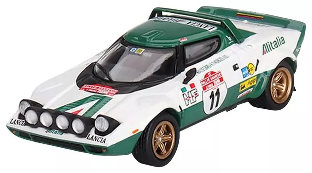 MINI GT Масштаб Lancia Stratos HF Ралли Сан-Ремо 1975 Победитель Готовая модель 1/64 #11 (Левый руль)