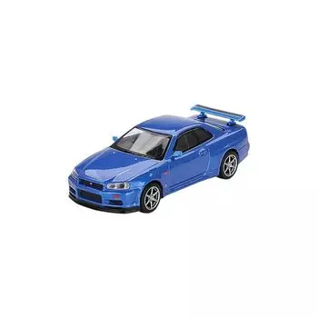 MINI GT MiJo Exclusives 1/64 nissan skyline GT-R R34 V spec bayside blue (Right handle) Finished product