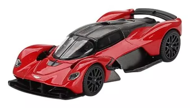 MINI GT MiJo Exclusives Aston Martin Valkyrie Hyper Red Завершенный продукт 1/64