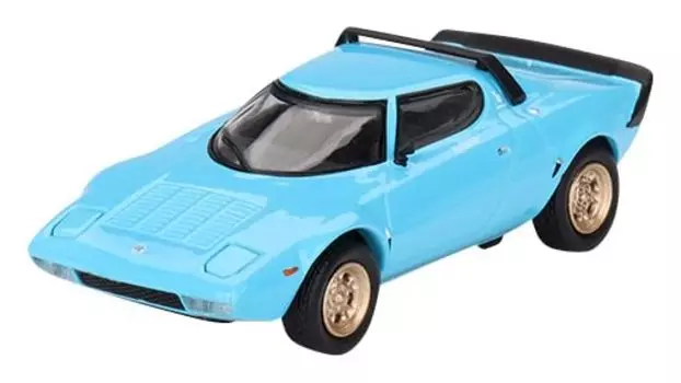 MINI GT MiJo Exclusives Lancia Stratos HF Stradale Azzurro Chiaro Light Blue Finished Product 1/64 (Left Handle)