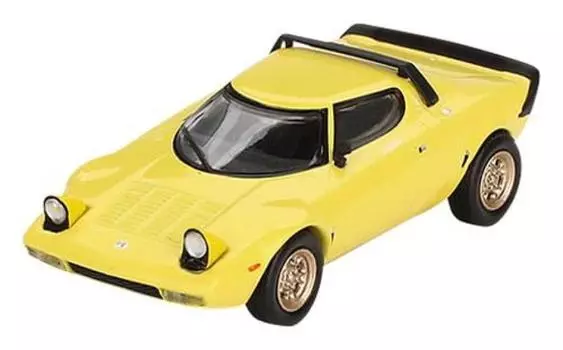 MINI GT MiJo Exclusives Lancia Stratos HF Stradale Giallofly Yellow Finished Product 1/64 (Left Handle)