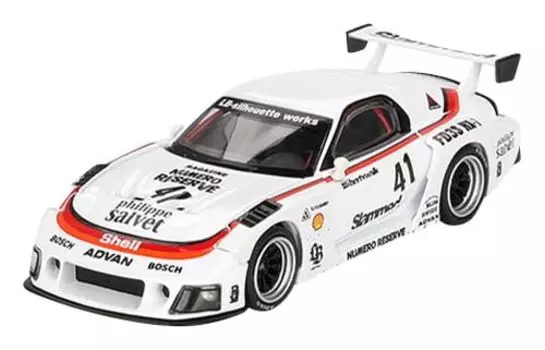 MINI GT MiJo Exclusives Mazda Silhouette Numero Reserve Finished Product 1/64 RX-7 LB-Super #41 (Right Handle)