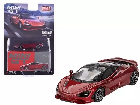 MINI GT MiJo Exclusives McLaren 750S Amaranth Red Finished Product 1/64 (Left Handle)