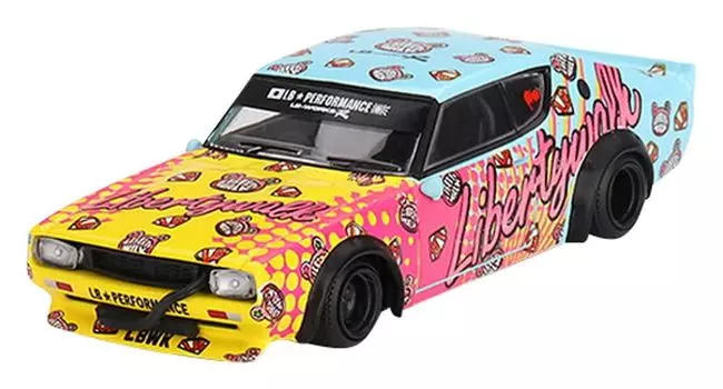 MINI GT Nissan Skyline Kenmeri Liberty Walk LBWK KUMA Правая ручка Готовый продукт 1/64