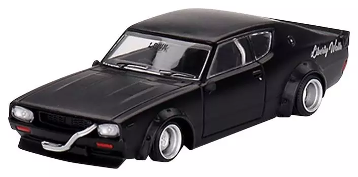 MINI GT Nissan Skyline Kenmeri Liberty Walk Матово-черный Готовый продукт 1/64