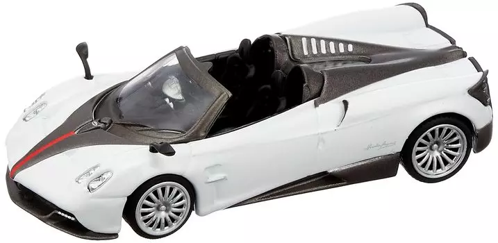 MINI GT Pagani Huayra Roadster Белый Черный Полосатый Правая Ручка Готовый Продукт 1/64