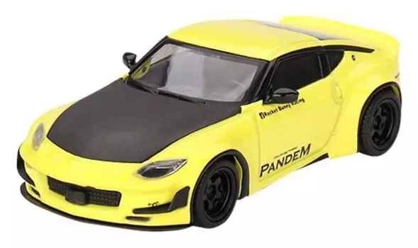 MINI GT Pandem Nissan Z Ikazuchi Желтый Готовый продукт 1/64 (Левая ручка)