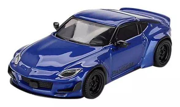 MINI GT Pandem Nissan Z Seiran Синий Готовый продукт 1/64 (Левая ручка)