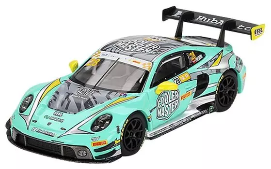 MINI GT Porsche 911 GT3 R FIA GT World Cup 70th Anniversary Macau Grand Prix HubAuto Racing Завершенный продукт 1/64 2023#28 (Левая ручка)