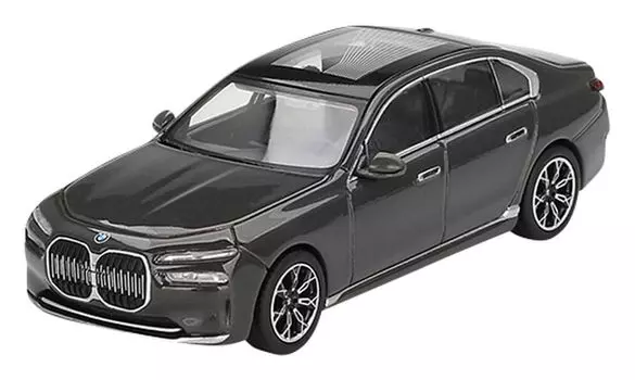 MINI GT scale BMW i7 xDrive60 Dravid Gray Finished Product 1/64 (Right-Hand Drive)