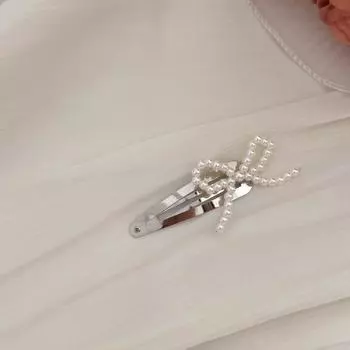 Mini hair accessories clips for girls women korean pin bow pearl fairy kawaii fashion new in kpop sweets Cute leading Crab