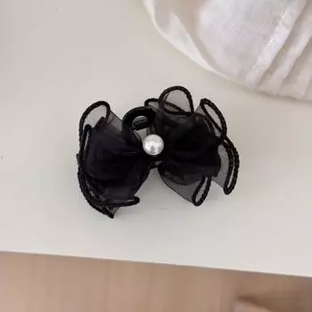 Mini hair clip for women girl pin claw accessories korean bow leading fashion kpop pearl vintage Headdress rhinestone fascinator