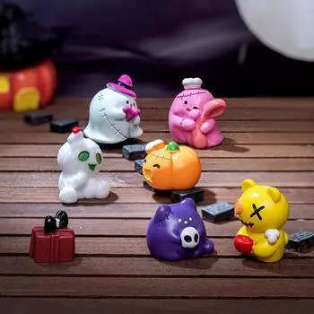 Мини Хэллоуин Призрак Мумия Тыква Микро Пейзаж Творческие Украшения Миниатюрные Фигурки DIY Украшения Для Домашнего Рабочего Стола Подарки