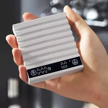 Mini hand coffee electronic scale Rechargeable coffee weighing roaster LCD screen portable weighing high precision 0.1g kitchen белый