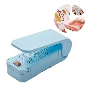 Mini Handheld Bag Sealer Machine Food Snack Storage Plastic Bag Clip Sealing Machine Portable Kitchen Gadgets for Sealer Packing белый