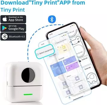 Мини-HD портативный термопринтер для этикеток, долговечный Bluetooth-принтер для студентов, ошибка в заголовке, заметка, неправильный карман, бесчернильная печать