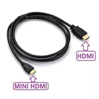 Mini HDMI-совместимый с HDMI-кабелем 1080p 3D позолоченный штекер для монитора планшета камеры DV видеокарты HDTV дисплея проекции 0.5m