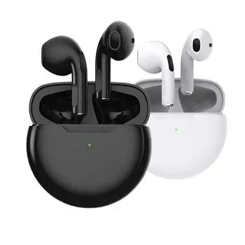 Мини HiFi стерео беспроводная гарнитура TWS наушники с микрофоном сабвуфер супер бас шумоподавление наушники чёрный