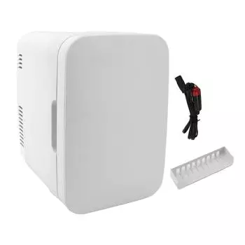 Мини-холодильник 4 л Охлаждение Нагревание Малошумный Мини-холодильник для автомобиля Еда Напитки Уход за кожей Косметика