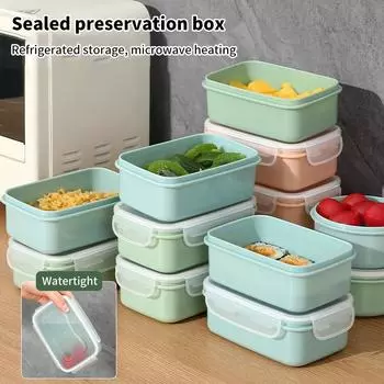 Мини-холодильник Crisper Small Lunch Box Пластиковая герметичная банка для хранения Круглая кухонная изолированная коробка для завтрака Органайзер для закусок Round розовый