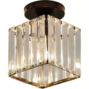 Мини-хрустальный потолочный светильник, Современная хрустальная люстра, Светодиодный потолочный светильник