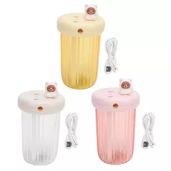 Mini Humidifier USB Desktop Humidifier Double Spray 240ml Tank Capacity Portable Small Humidifier fo White