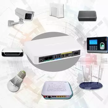 Мини-ИБП блок питания 5 В 9 В 12 В 24 В выход 10000 мАч источник бесперебойного питания для наружных маршрутизаторов видеонаблюдения выход USB B белый