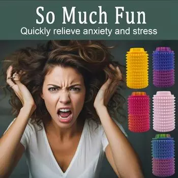 Мини-игрушка-фиджет, приятный для кожи дизайн, яркий цвет, компактный дизайн, портативная игрушка для снятия тревожности, небольшой ролик, декомпрессионная игрушка, новинка, подарки
