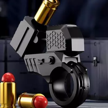 Мини-игрушка-пистолет с выбрасыванием гильз, игрушка-антистресс, ручная спиннер-кольцо, пистолет, подарок на день рождения