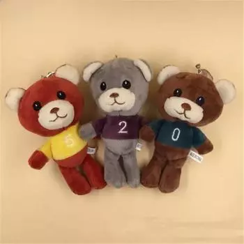Мини-игрушка в виде плюшевого медведя для девочек, маленькая подвеска, милый медведь, мягкая игрушка, брелок, рождественские подарки, 16 см 16cm