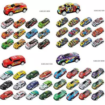 Мини-игрушки Граффити Жестяные машинки 48 шт. Литой железный пикап с граффити настольные аксессуары Модель автомобиля