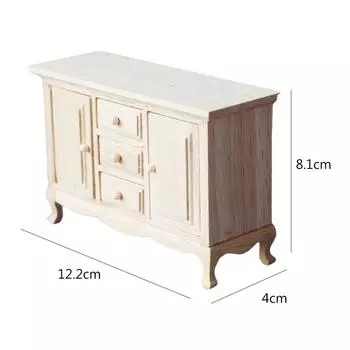 Мини-имитация деревянного шкафа, кукольная фигурка, модель игрушки, реалистичный кукольный домик, миниатюрные фигурки, 1/12, аксессуары для кукольного домика