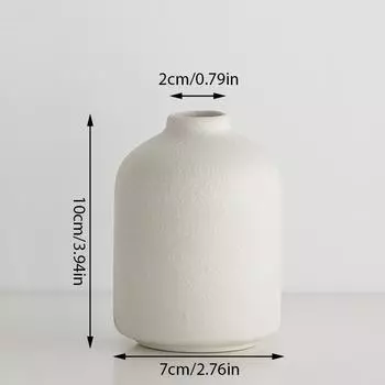 Mini Ins Nordic White Керамическая ваза Украшение гостиной Домашняя керамика и фарфор для цветов Вазы Настольная фигурка