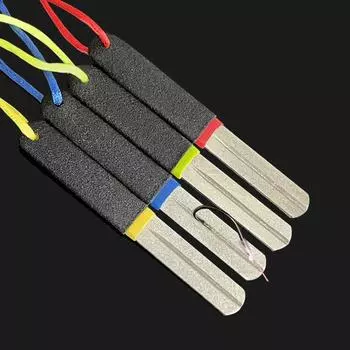 Мини-инструмент с двойной канавкой для заточки точила Портативный рыболовный крючок Плата за заточку для рыбалки на открытом воздухе зелёный