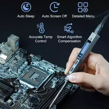 Мини-интеллектуальная паяльная станция, портативный паяльник, два режима питания, 50-400 градусов Цельсия TS101-B2