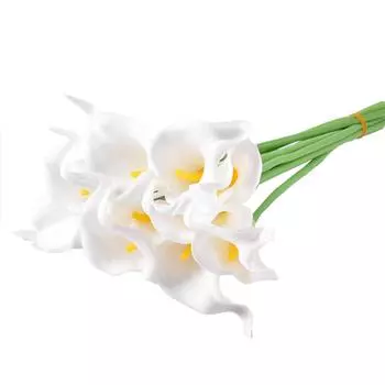 Мини искусственная PU калла лилия настоящий сенсорный поддельный цветок фотография искусственный цветок украшение дома белый