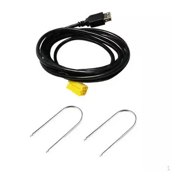 Мини ISO 6-контактный разъем с USB-кабелем-адаптером для Alfa Romeo Fiat Grande Punto
