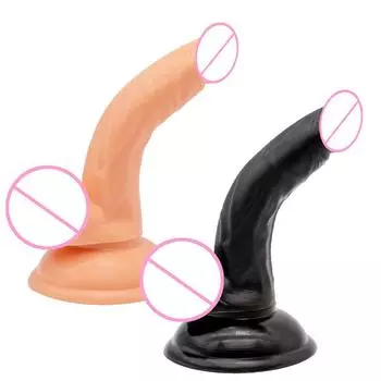 Мини изогнутые маленькие дилдо присоски супер маленького размера мягкие мини имитация маленького пениса задние анальные пробки