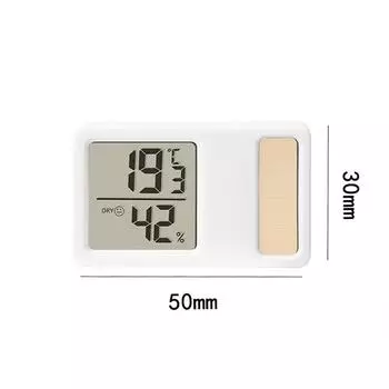 Мини Электронный Измеритель Температуры и Влажности Отображение в Реальном Времени Цифровой Дисплей Солнечная Энергия Бытовой Высокоточный Долгое Время Работы Батареи