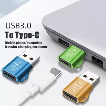 Мини-кабель для передачи данных PD для зарядки ноутбука USB 3.0 к адаптеру Type-C USB C конвертер между мужчинами и женщинами