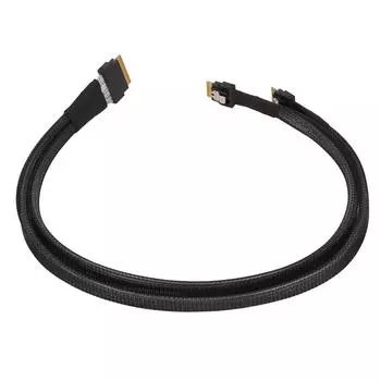 Мини-кабель SAS 24 Гбит/с, быстрая передача данных, интерфейс SATAATA, длина 0,5 м, SFF8654 8I to 2xSFF8654 4I