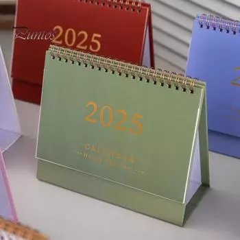 Мини-календарь 2025 года, ежедневник, перекидной календарь, список дел, блокнот, органайзер для управления временем, расписание для офиса, дома, школы темно-синий