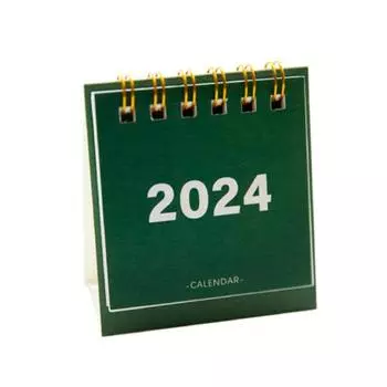 Мини-календарь на 2024 год, офисные школьные принадлежности, календарь, простой настольный календарь, ежемесячный планировщик, настольные аксессуары, декор, безделушки красный