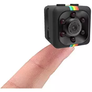 Мини-камера Sq11 Hd, разрешение ночного видения 1080P (Черный цвет)