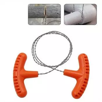 Мини-канат ручной пилы из нержавеющей стали - компактная, легкая, многоцелевая карманная пила для кемпинга на открытом воздухе, выживания и чрезвычайных ситуаций оранжевый