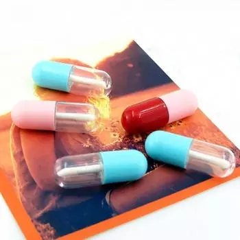 Мини-капсульная тюбик-блеск для губ – пробная упаковка – пустая косметическая упаковка 3 синий