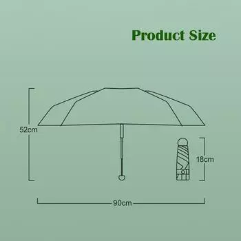 Мини-капсульный зонт, чистый цвет, солнечные и дождливые зонты двойного назначения для друзей, праздничный подарок, UPF50 + черное покрытие, УФ-защита