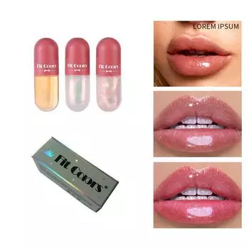 Мини-капсула бальзам для губ увлажняющий Treasure Moisture Clear Color Changing Projectile Lip Balm Oil 01#