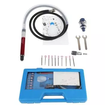 Мини-карандашный полировальный станок, шлифовальная мельница, гравировальный инструмент, 17 шт., 90PSI, 58000 об/мин, микропневматическая воздушная шлифовальная машина для пневматических инструментов 17pcs